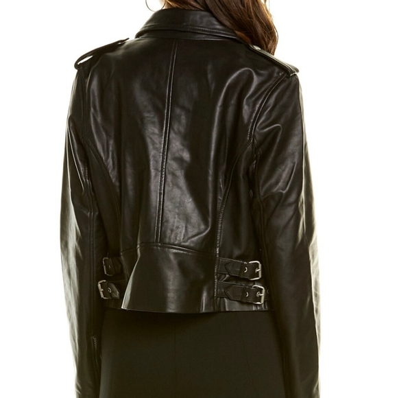 💥SALE💥Bagatelle Aria Real Leather Moto Jacket - Picture 2 of 8
